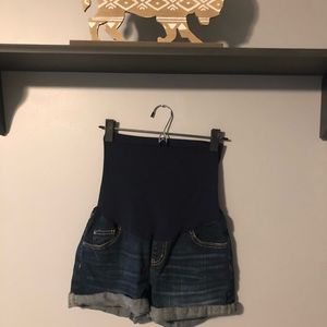 Indigo Blue maternity shorts